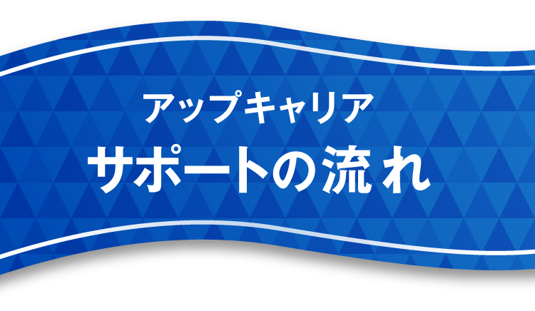 アップキャリアサポートの流れ