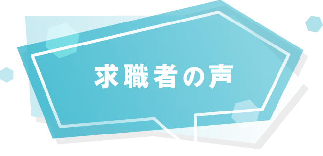求職者の声